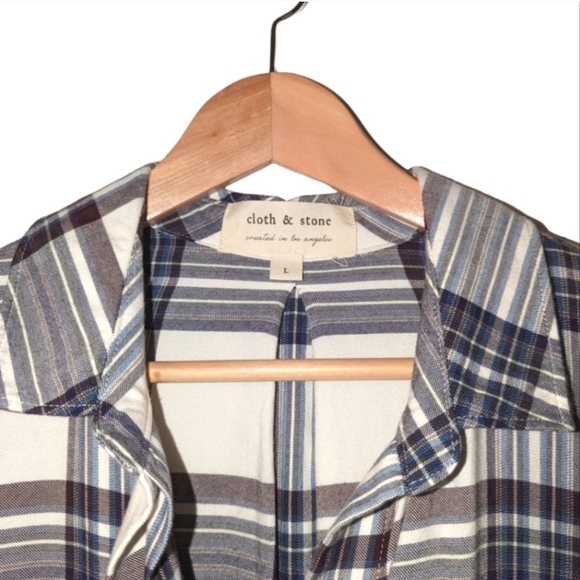 Cloth & Stone Plaid Button Down - Picture 7 of 14